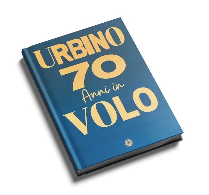 Copertina del libro Urbino 70 Anni in Volo